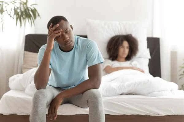 Man upset about ED symptoms Knightsbridge