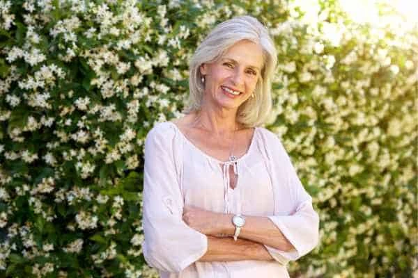 Older woman happy with urinary incontinence treatment Knightsbridge