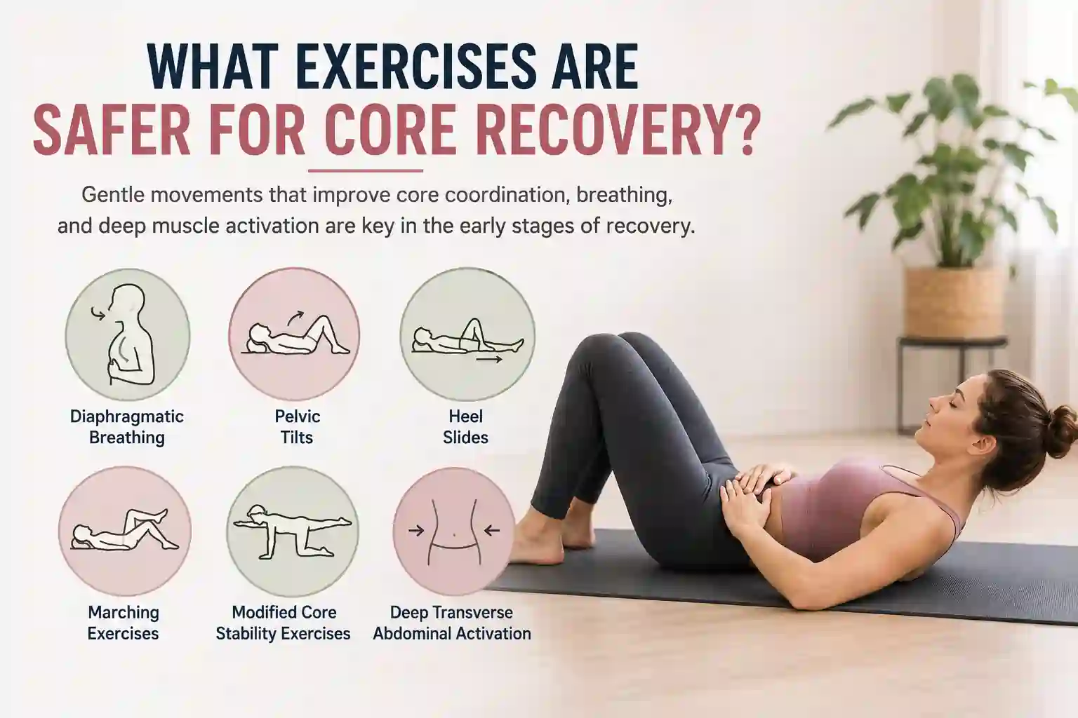 Which exercises may help diastasis recti Knightsbridge?